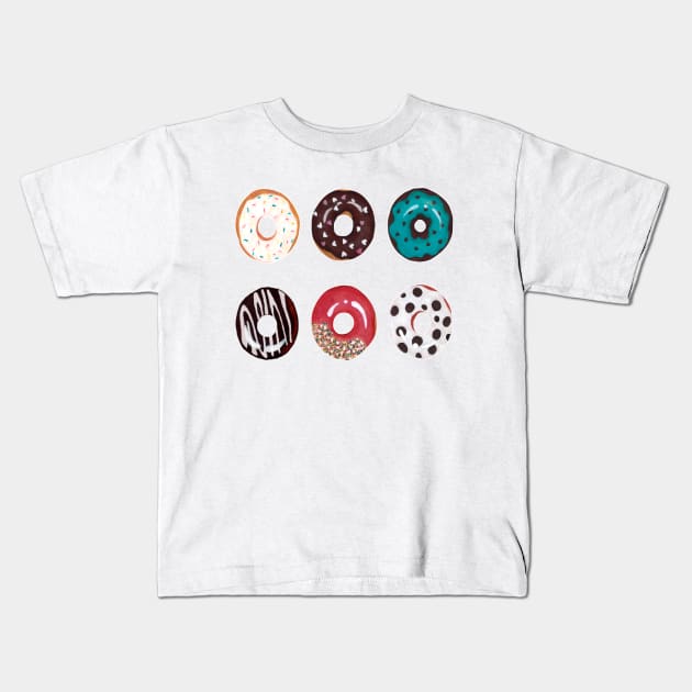 donuts Kids T-Shirt by tetiana12.art